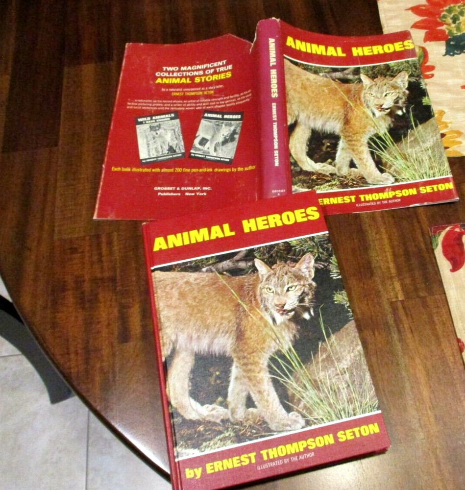 hcdj 1966 ANIMAL HEROES Ernest Thompson Seton Very Good 216 pages