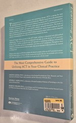 Learning ACT: An Acceptance and Commitment Therapy Skills-Training Manual for ..