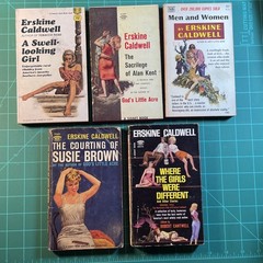 Vintage Erskine Caldwell PB Lot (5) Erotica Sleaze Pulp Paperbacks