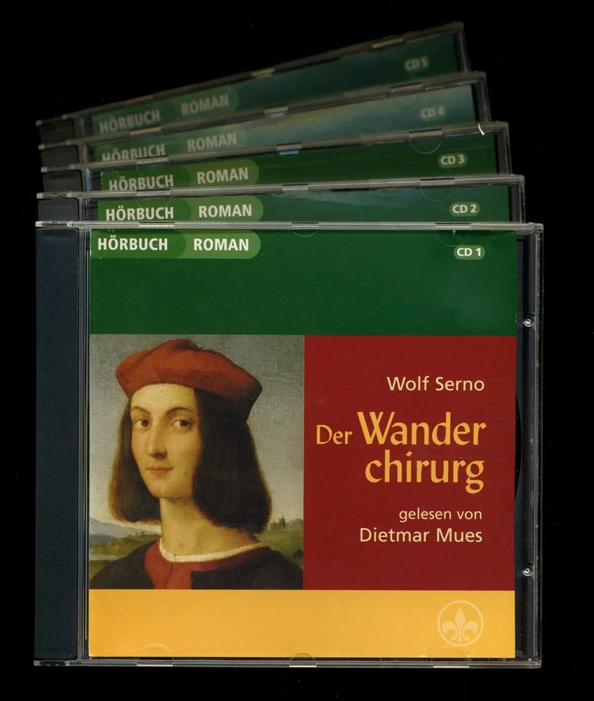 Wolf SERNO -DER WANDER-CHIRURG -Hörbuch -5CD BOX SET -Box has wear-SHIPS FREE