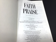 Songs of Faith and Praise 1998 Hardcover Songbook Hymnal