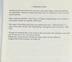 Abstracts of Spartanburg County, S. C. Deeds 1848-1852 (1999 Trade Paperback)