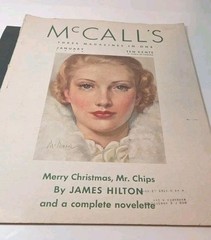 Vtg McCalls’s Mag Jan. 1936 30s Color Ads Fashion Plates Homes Nostalgia READ