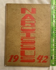 Vintage 1942 Yearbook The Narcissus Peru High School Indiana – War Time