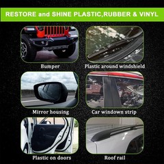 Black Plastic Trim Restoration – Streak Free Finish