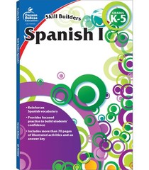 Carson Dellosa Skill Builders K-5 Spanish Workbook, Alphabet, Vocabulary, Si…