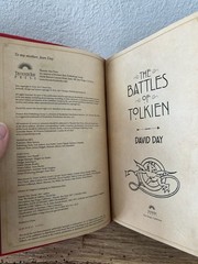 THE BATTLES OF TOLKIEN David Day Illustrated Flexi Bound Faux Leather Book