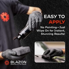 BLAZON Black Trim Restorer 8 oz – Dye-Infused Solution for Car Trim