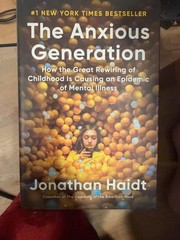 The Anxious Generation Jonathan Haidt Penguin Press HC Yellow Parenting 2024