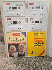 Vtg 1993 Berlitz Basic German Language Complete Program 5 Books 4 Cassette Tapes