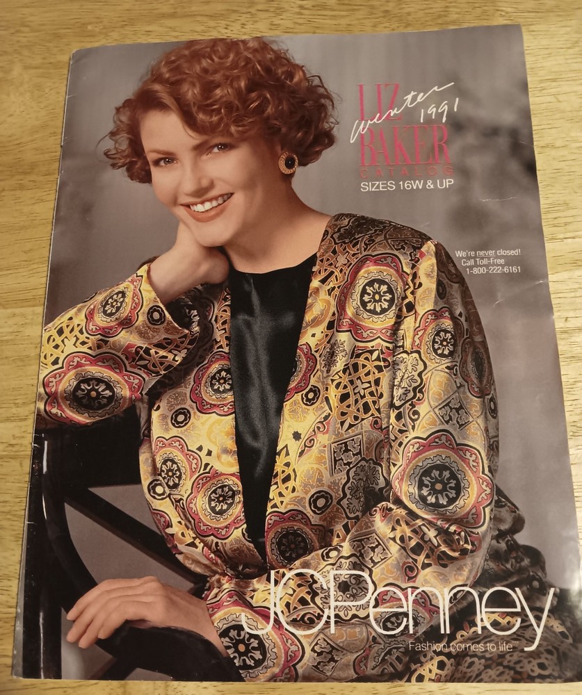 Vintage JCPenney Liz Baker Winter 1991 Catalog 36 Pages