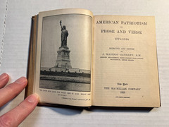 1923 American Patriotism in Prose & Verse J. Madison Gathany
