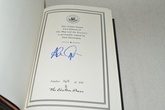 SIGNED Easton Press MAP & THE TERRITORY FORECAST Greenspan 169/650 LEATHER FINE!