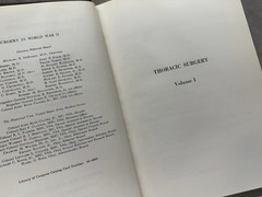 Medical Department: United States Army~ Surgery World War II: Thoracic Surgery