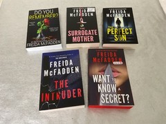 Like New! Lot of 5 Mystery Thrillers Freida McFadden PB Books w/ The Intruder