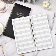 Salon Appointment Book – 15 Min Increments, 3 Cols, 200 Pages, 6.1” X 11.54”,