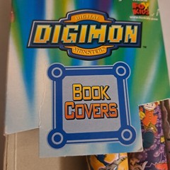 Digimon Book Covers💥Monsters Anime Removable Self Adhesive Vinyl Partial Pack