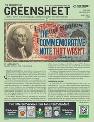 NEW!! Greensheet Currency Monthly Pricing Guide – June Issue