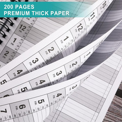 3 Column Appointment Book – Daily and Hourly Schedule Book with 200 Pages