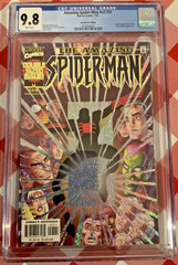 CGC 9.8 WHITE PAGES SPECKLE FOIL COVER VARIANT AMAZING SPIDERMAN #466 V2 #25 DS