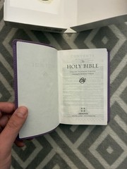 ESV Compact Bible English Standard Purple Paisley Portable TuTone Design