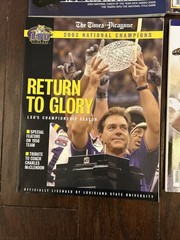 2003 LSU Tigers Football National Champions, Sugar Bowl Media Guide Lot Of 5