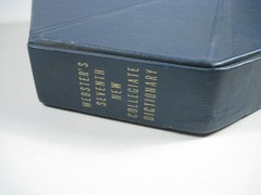 Websters Seventh New Collegiate Dictionary Merriam-Webster 1969 Built in Stand