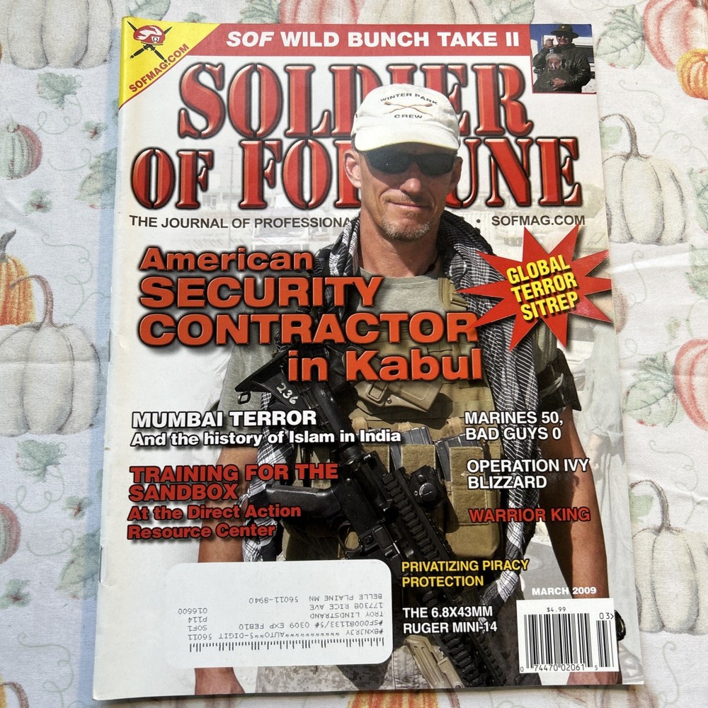 Soldier Of Fortune Magazine March 2009 Ruger Mini-14 6.8x43mm Sheriff Of Ramadi