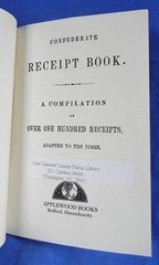 “Confederate Receipt Book” Softcover Booklet, Reprint of 1863 Original, 36 Pages