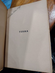 YERMA FEDERICO GARCÍA LORCA, 1ª EDICIÓN ANACONDA 1937, PRIMERA EDICIÓN