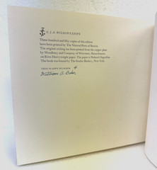 C.J.A. Wilson’s Ships notes by William A. Baker 1971 Hardcover/slipcase *Signed*