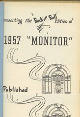Bardolph Community High School Monitor Yearbook 1957 HB McDonough Co Illinois