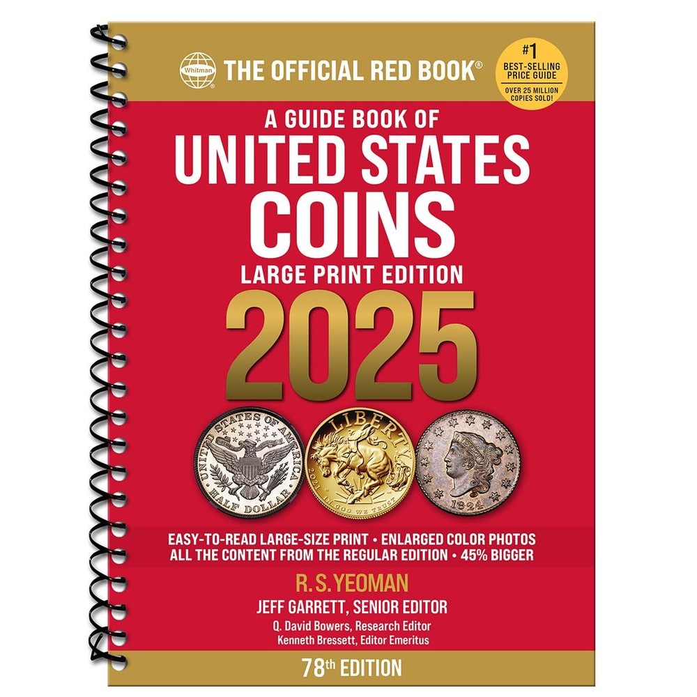 A Guide Book of United States Coins 2025 “Redbook” Large by Garrett