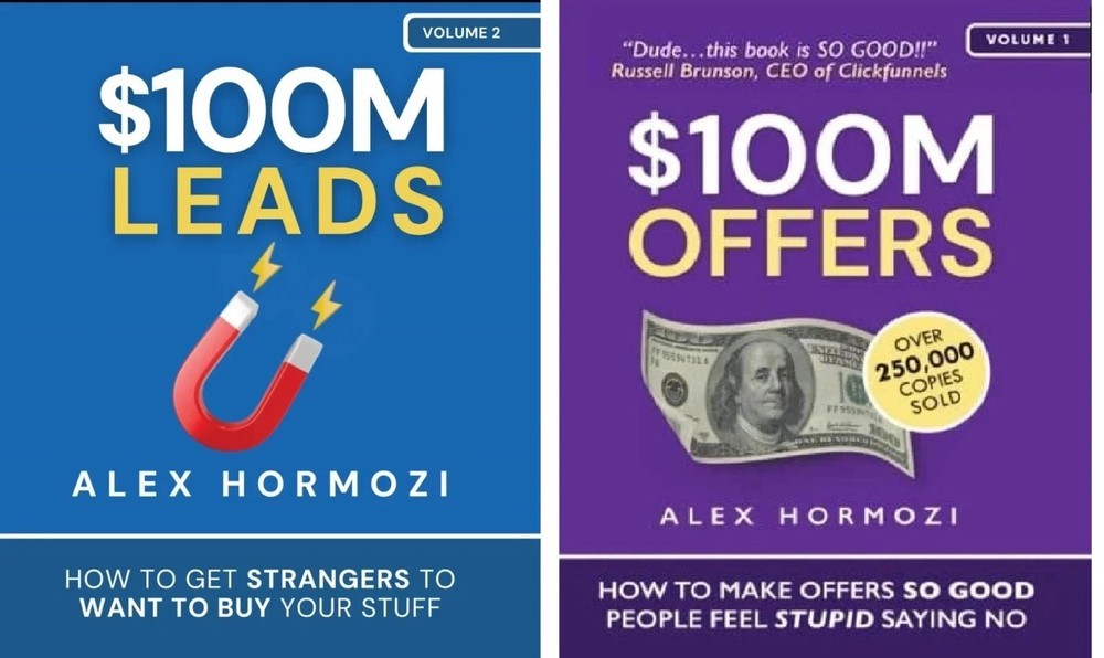 Alex Hormozi 2 Books Set: $100M Leads and $100M Offers.. (Paperback) US