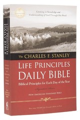 Charles F. Stanley Life Principles Daily Bible-NASB Paperback