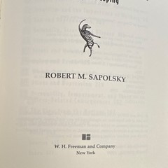 Robert M. Sapolsky Why Zebras Don’t Get Ulcers TPB 1998 Freeman 2nd Rev