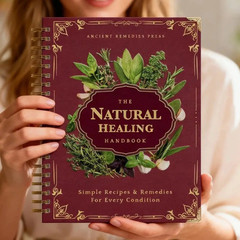 Natural Healing Handbook Herbal Remedies Spiral Notebook Plant Lovers Book