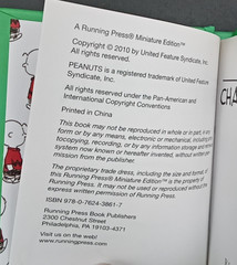 2010 Peanuts Philosophers ~ A Running Press Miniature Edition HC Books ~ Snoopy