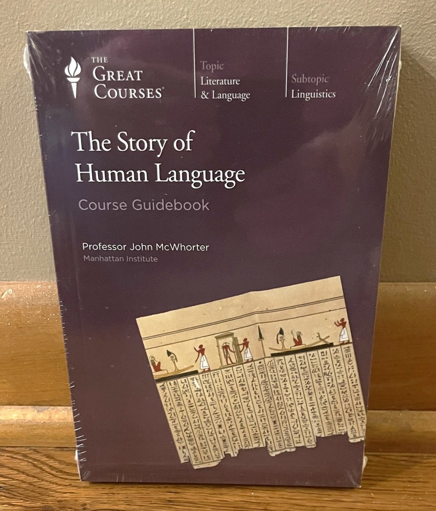 THE STORY OF HUMAN LANGUAGE-McWhorter-Great Courses 6 DVD-Book-BRAND NEW, SEALED