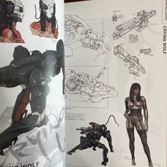 Metal Gear Solid 4 Guns of the Patriots Art Book Illustration