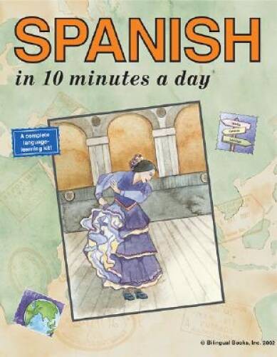 Spanish in 10 Minutes a DayÂ® (English and Spanish Edition) – Paperback – GOOD