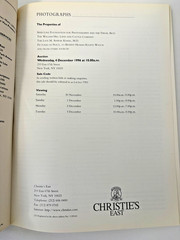 Christie’s East Photographs Auction Catalog – December 4, 1996 – Berenice Abbott