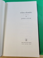 White Oleander by Janet Fitch HC