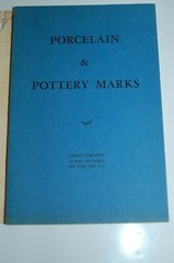 Porcelain and Pottery Marks – Urban Hartman 123 pages DJ 1942
