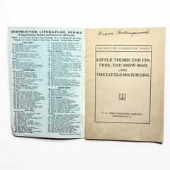 Antique 1910s The Snow Man And Other Stories: Little Match Girl, Little Thumb…