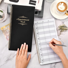 Salon Appointment Book – 15 Min Increments, 3 Cols, 200 Pages, 6.1” X 11.54”,