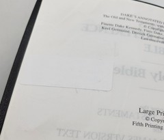 DAKE’S Annotated Reference Bible -Large Print, Red Letter , Bonded Leather 2010