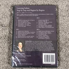 New The Great Courses: Learning Italian – 2020, 4-Disc DVD Set (No Guidebook)