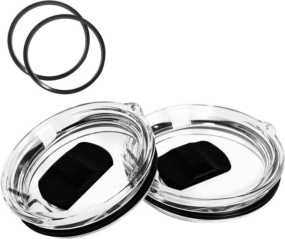 Rambler MagSlider Replacement Lid 30oz 2Pack, Magnetic Clear
