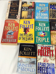 Ken Follett Lot Of 13 PB Book Fall of Giants, Winter World, Pillars of the Earth